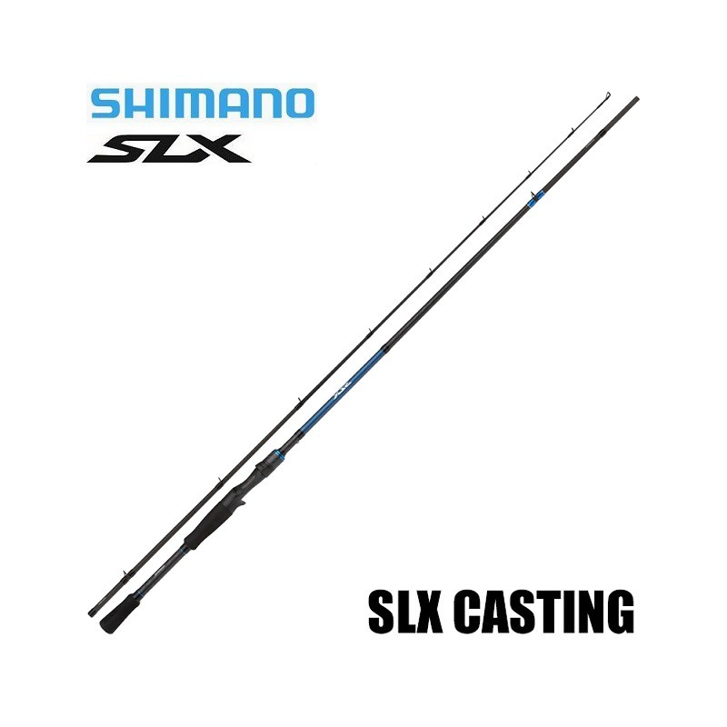 Canne à Pêche Shimano SLX Casting Fast 2,21m 7'3 30-120g 2 Pièces - Puissante Et Polyvalente
