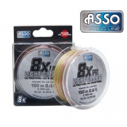 ASSO LIGHT GAMES 8X PE 0,128 (150м) мультиколор