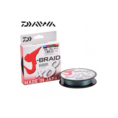 DAIWA J-BRAID X8 (Multicolor) 150м