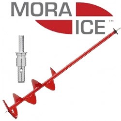 Шнек MORA ICE Easy Cordless 200 под шуруповёрт(с прямыми ножами и адаптером 18мм)