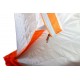 Палатка ПИНГВИН ПРИЗМА ТЕРМОЛАЙТ 185*185, композитный каркас(бело-оранжевый)