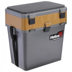 Ящик зимний HELIOS 19л двухсекционный серо-золотой