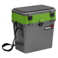 Ящик зимний HELIOS 19л двухсекционный серо-золотой